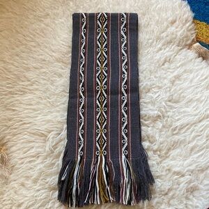 Brand New Peruvian Scarf or Table Runner (natural wool + alpaca)